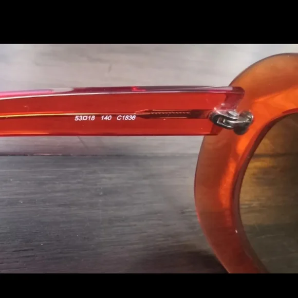 SEE Eyewear ITALY Orange Sunglasses 9240 - Picture 6 of 8